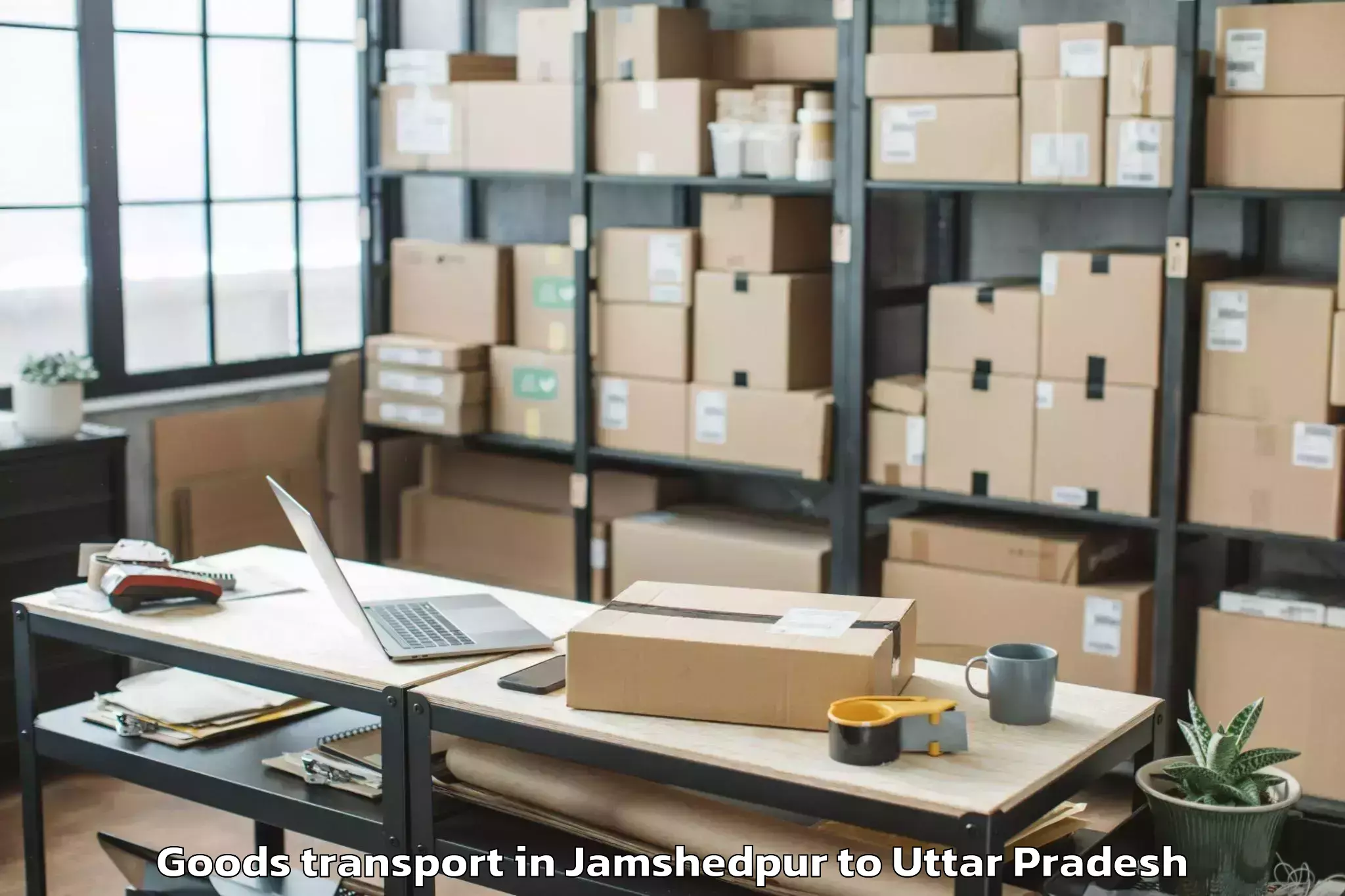 Book Jamshedpur to Babrala Goods Transport